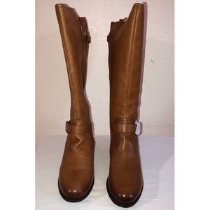 NATURALIZER JILLIAN WIDE CALF RIDING BOOTS SZ 9